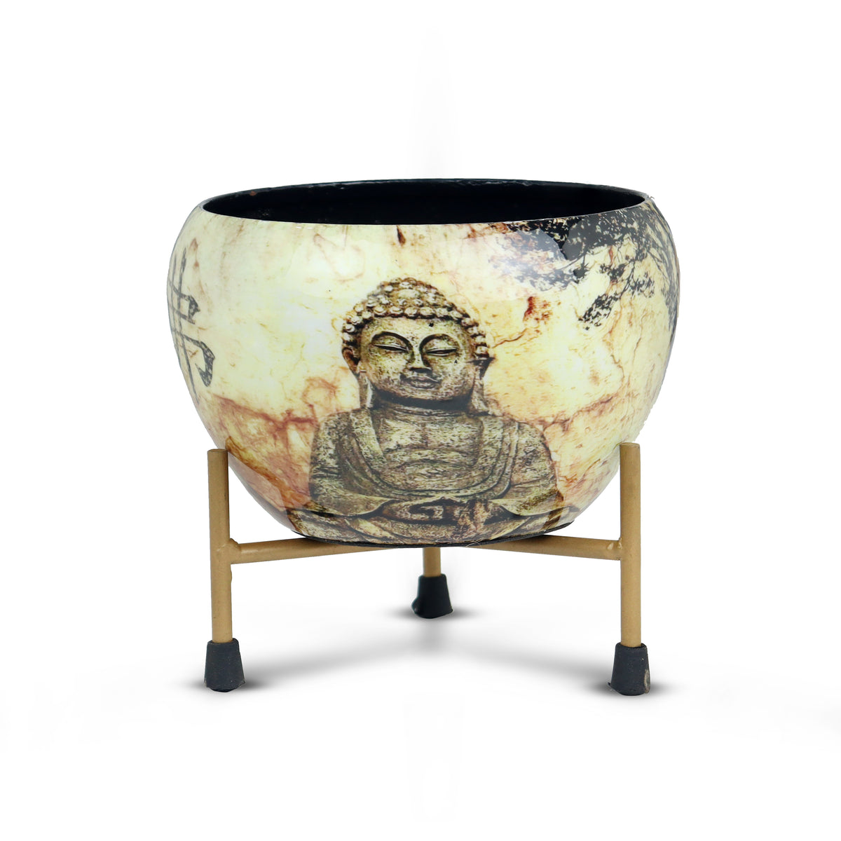BEH- Monk/Buddha- Tabletop Planter with Stand for Indoor Plants