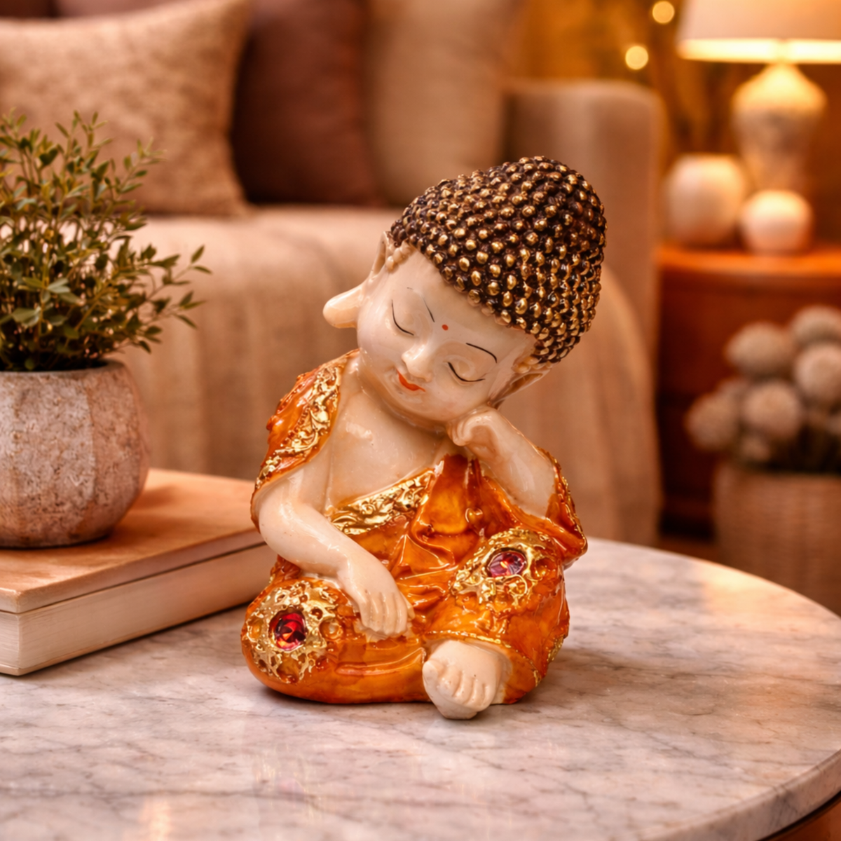 BEH-Pushp Bal Buddha- Peaceful Baby Buddha Idols