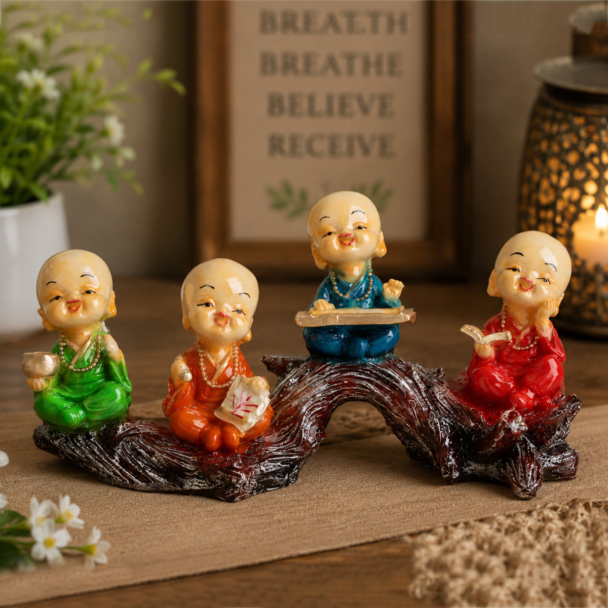 Shanti Bal Monk – Baby Monk Showpiece| Decorative Figurine