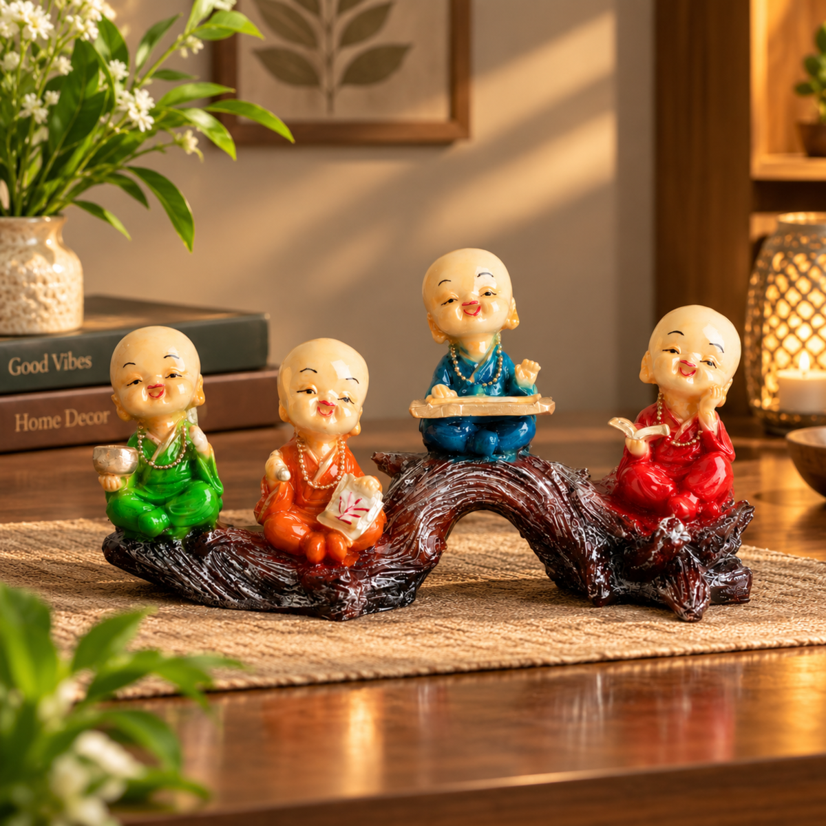 Shanti Bal Monk – Baby Monk Showpiece| Decorative Figurine