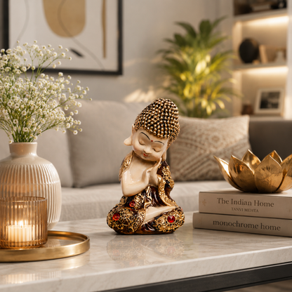 BEH-Pushp Bal Buddha- Peaceful Baby Buddha Idols
