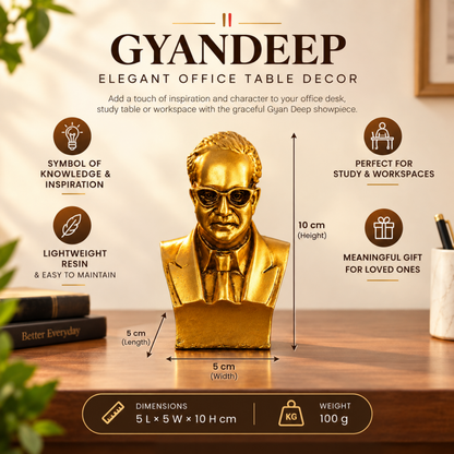 GYANDEEP- Dr. BR Ambedkar Idol for Car Dashboard, Table & Shelf.