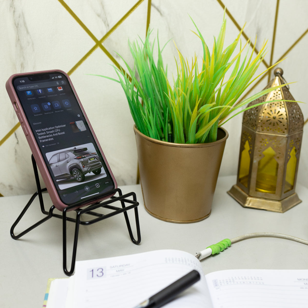 Mobile Holder Portrait View