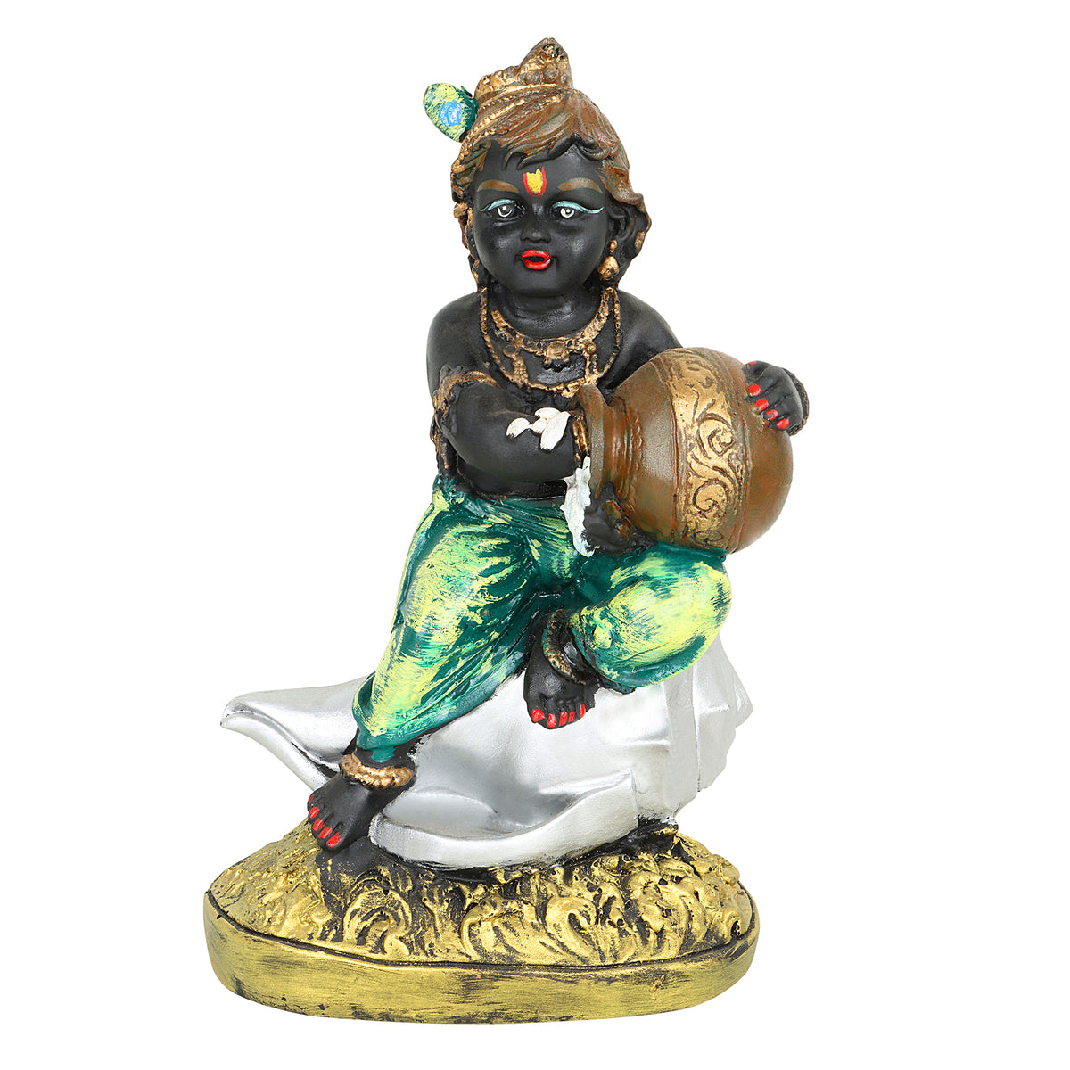 Natkhat Kanha– Decorative Krishna Idol Showpiece for Living Space, Mandir & Gifting