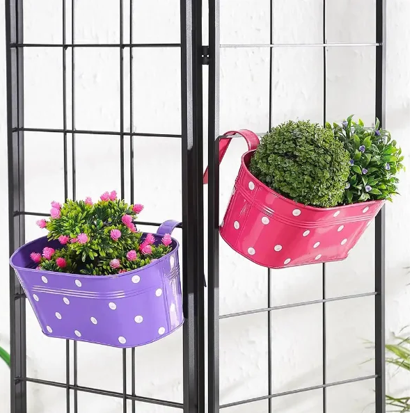 Oval Polka Dot Planter Lifestyle View 1