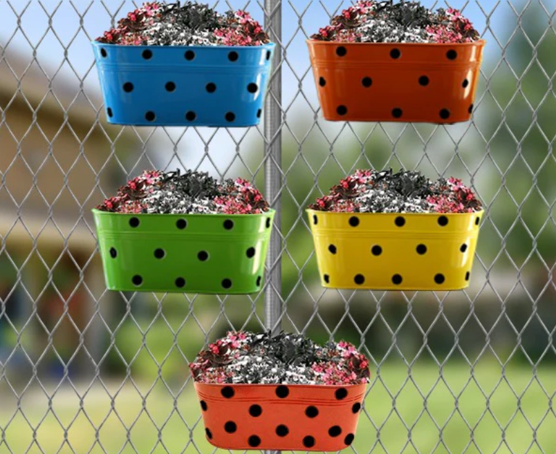 Oval Polka Dot Planter Lifestyle View 2