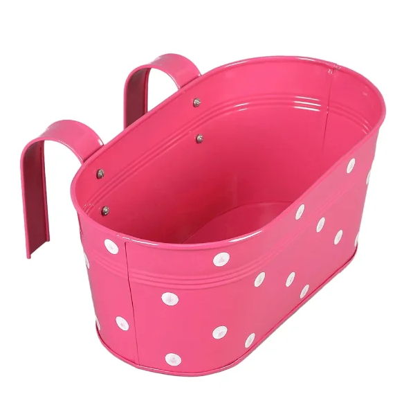 Oval Polka Dot Planter Product View