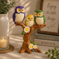 BEH-OWL TREE- Decorative Owl Figurine for Table & Shelf Centerpiece