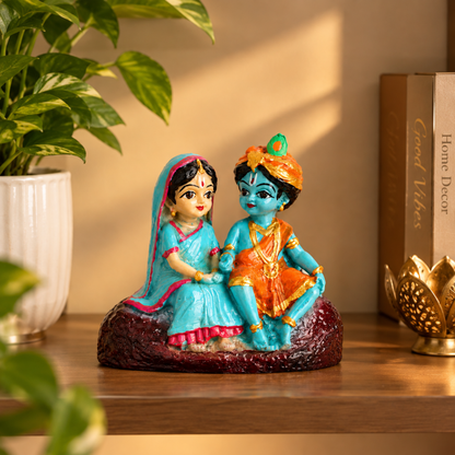 PREM JODI- Radha Krishna Idol for Car Dashboard, Table & Shelf.