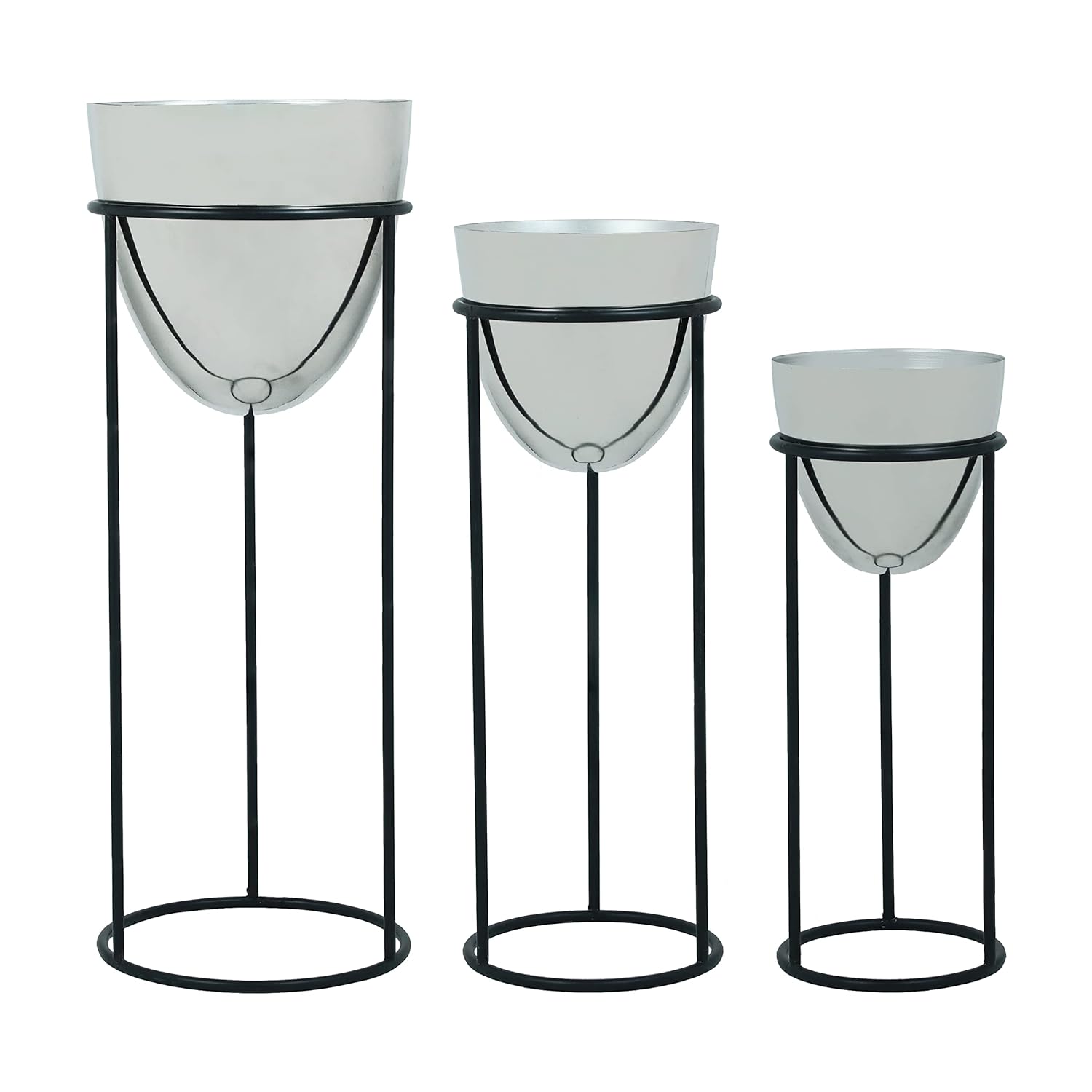 3Set Silver Planter 1