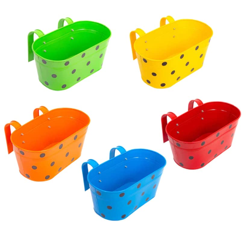 Oval Polka Dot Planters 2